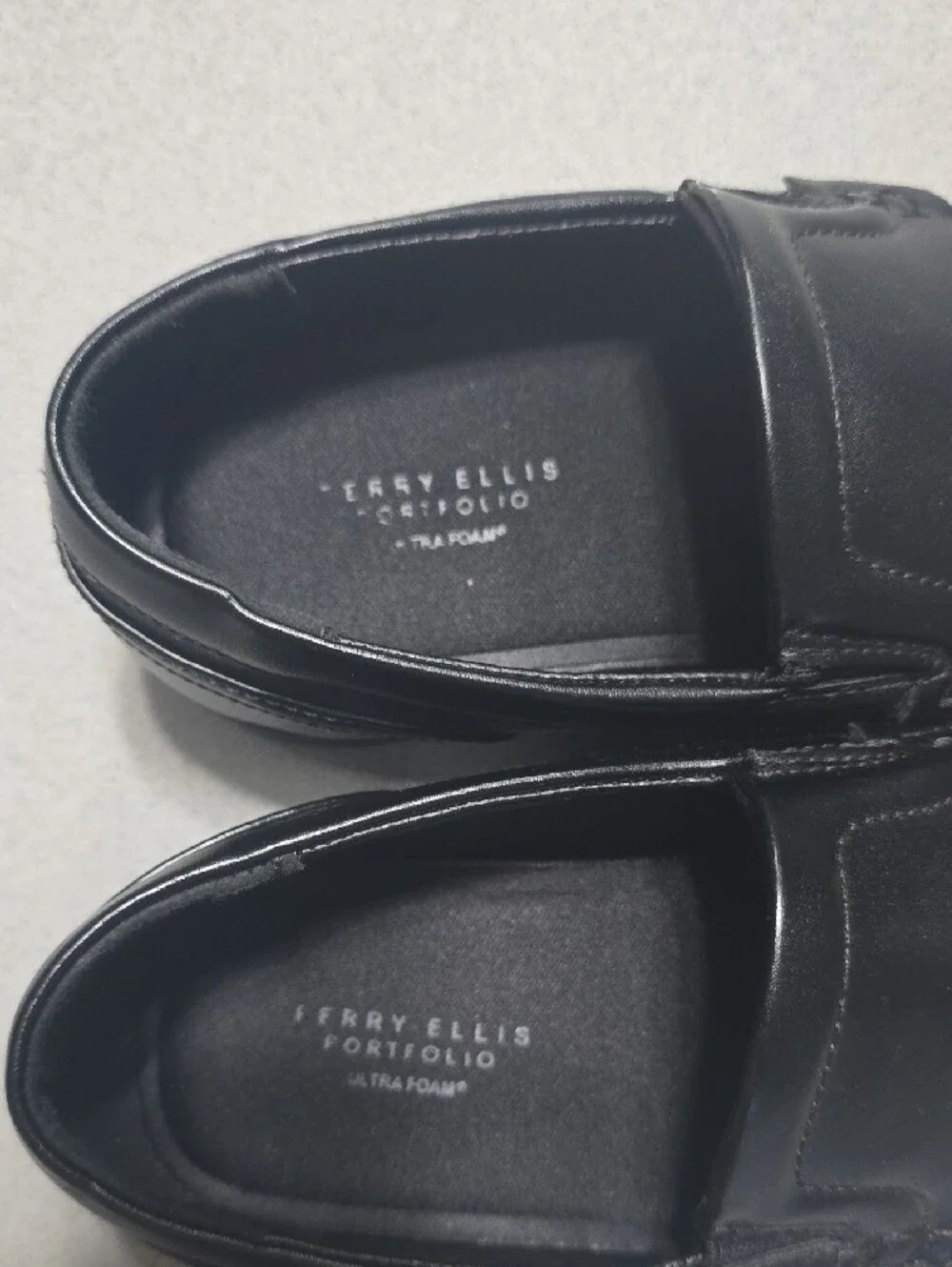 Classic Black Leather Slip-On Dress Loafers - Boy's
